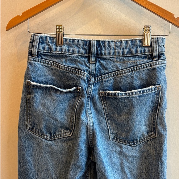 Zara Button Fly Straight Leg Jeans - Picture 5 of 5